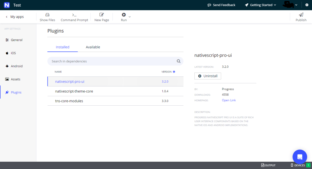 nativescript_Plugin_Management